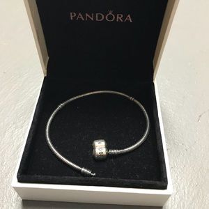 Pandora oxidize sterling silver bracelet